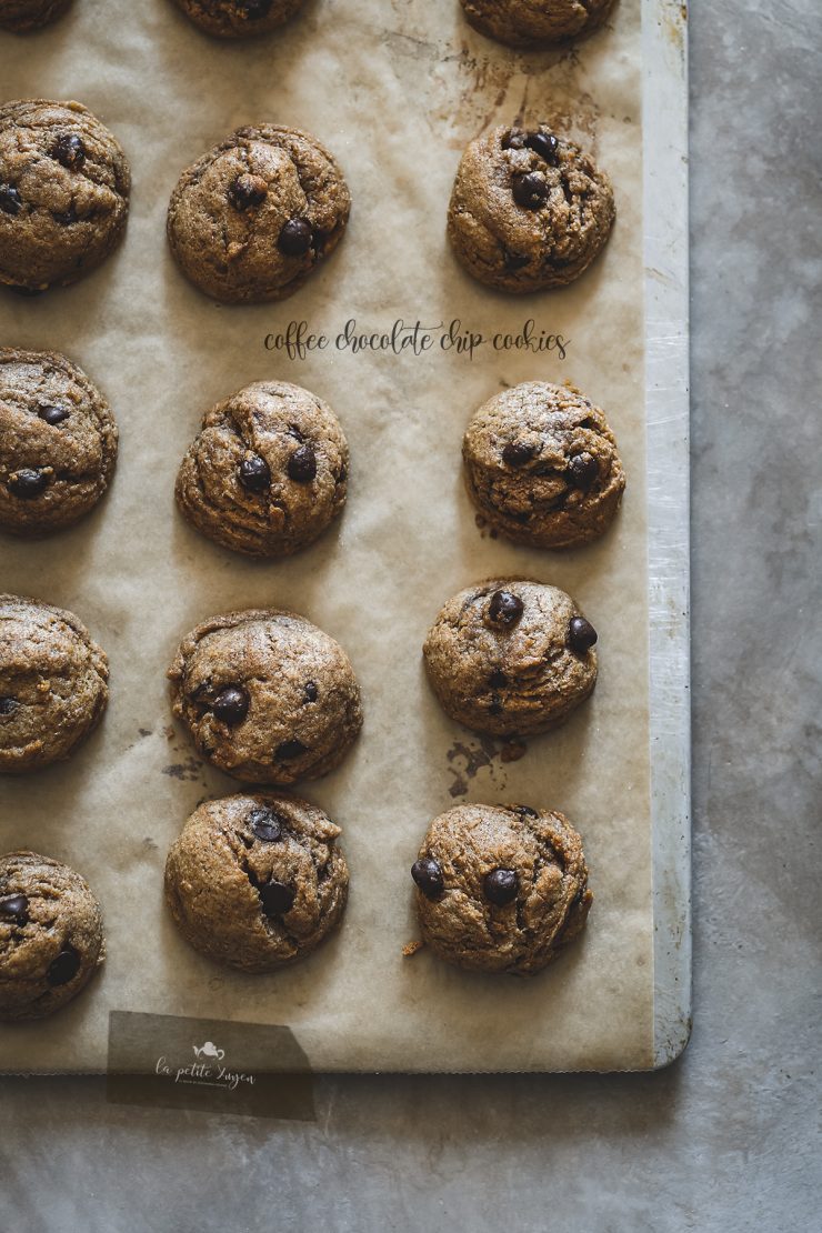 cookies integrali al cioccolato e caffè