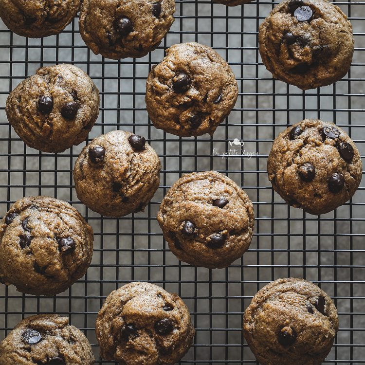 cookies integrali al cioccolato e caffè