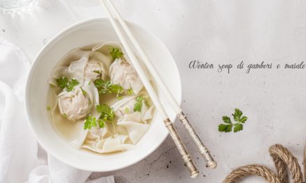 Wonton soup di gamberi e maiale